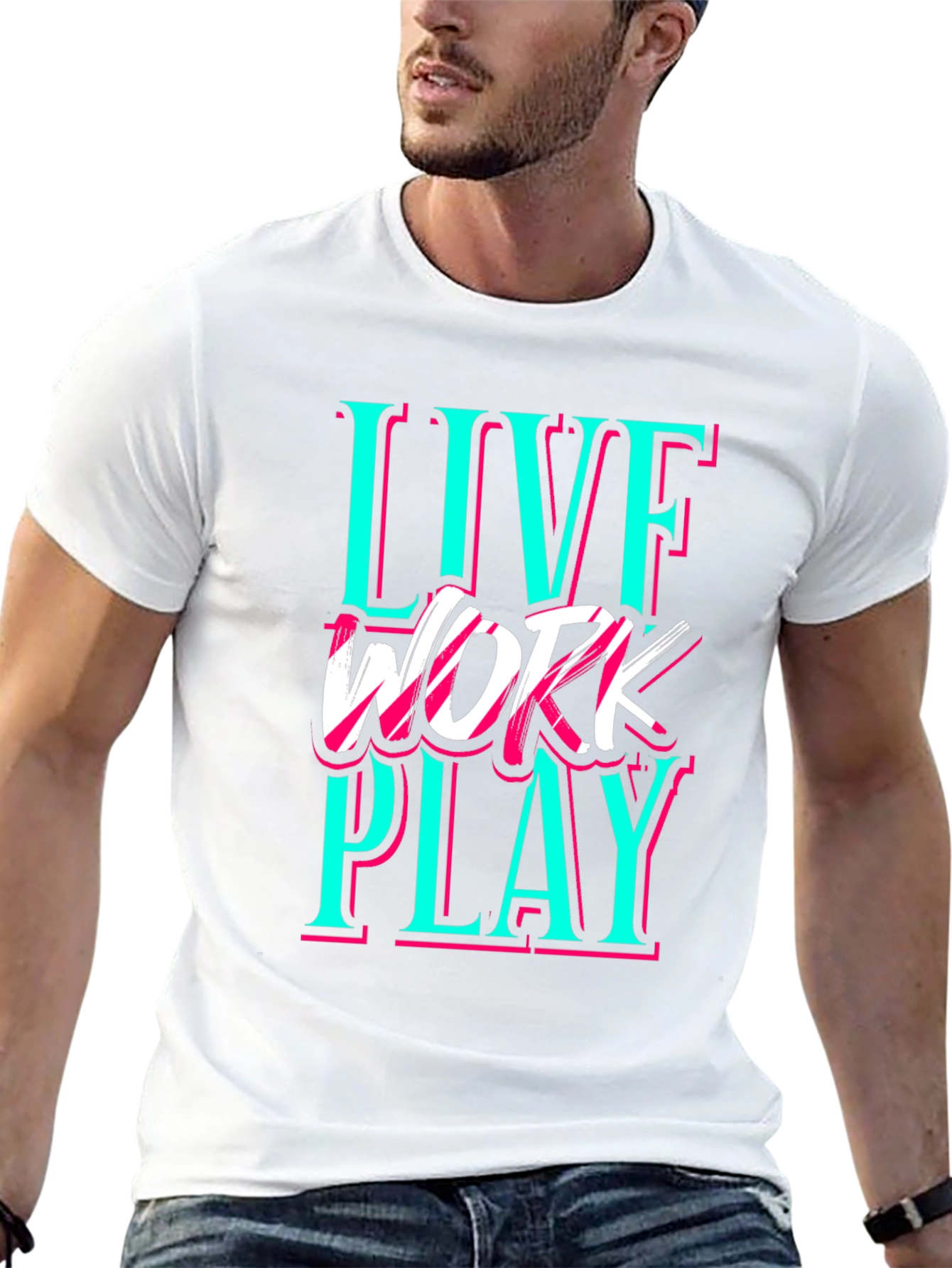 Live Work Play Graphic Tee