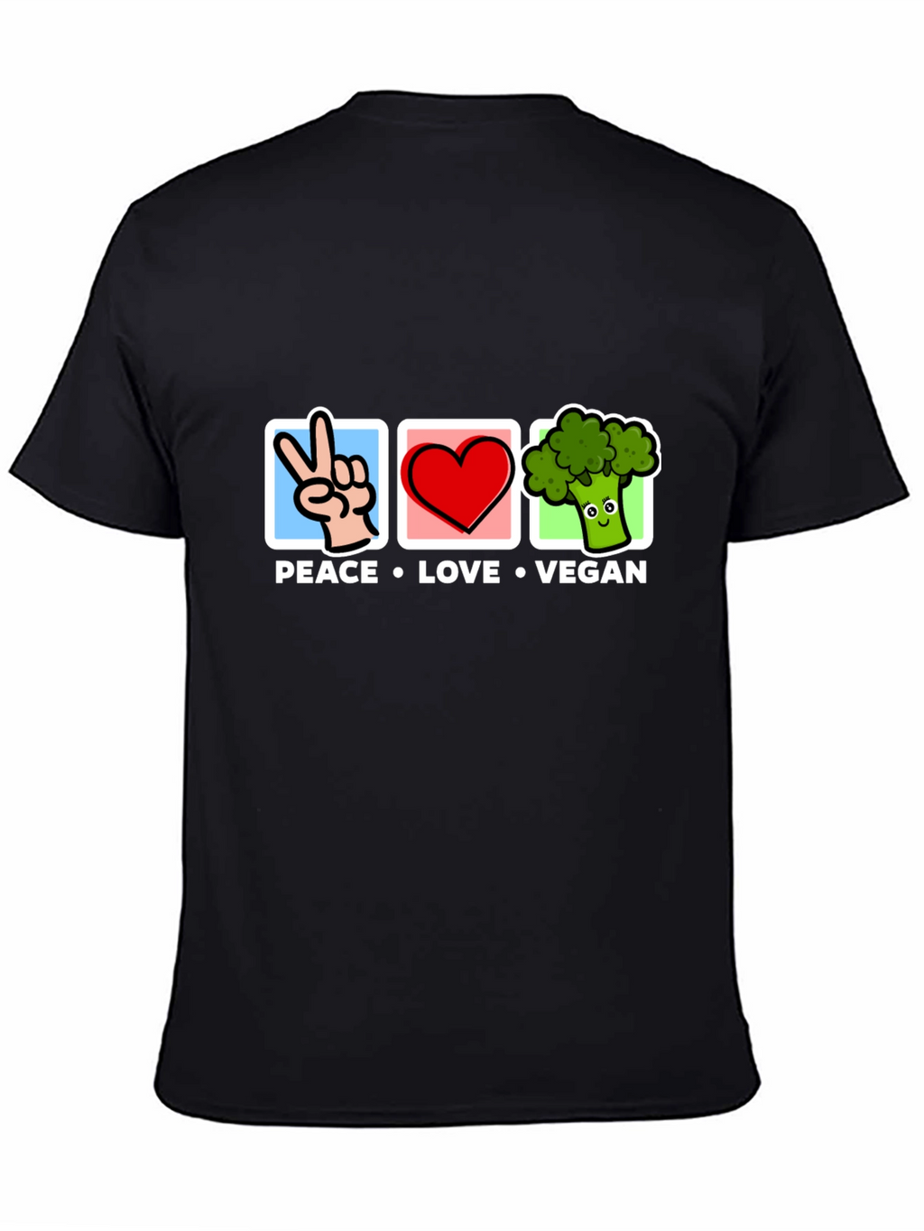 Peace Love Vegan T-Shirt - Unisex Graphic Tee