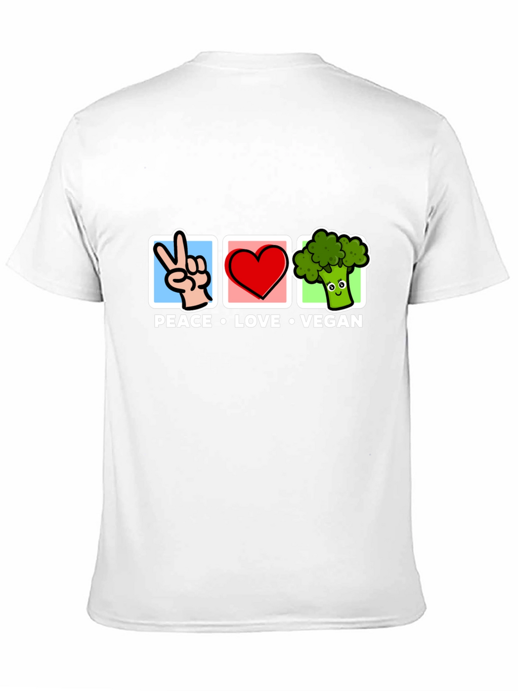 Peace Love Vegan T-Shirt - Unisex Graphic Tee