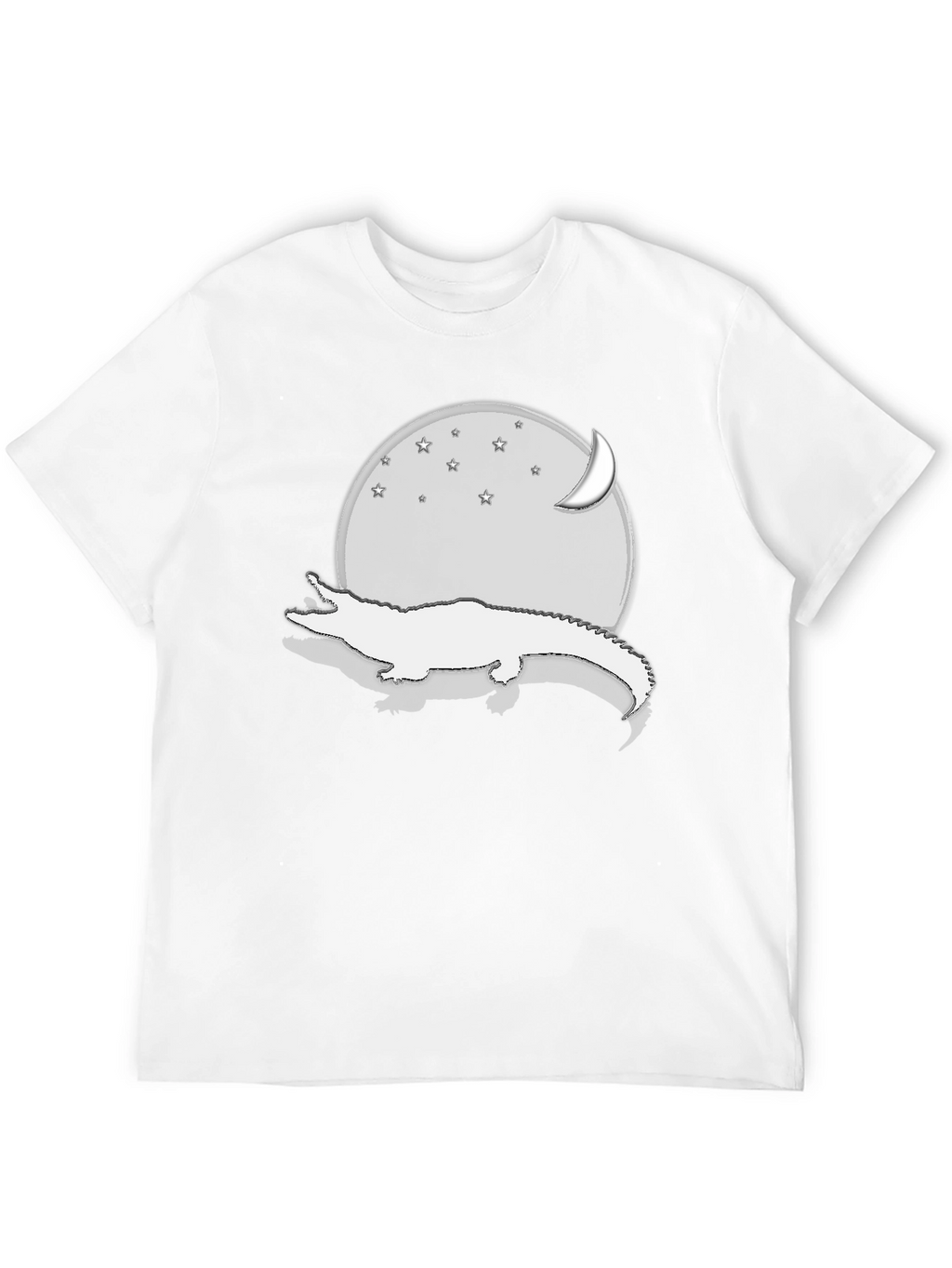 Alligator Moon Stars Black Graphic Tee