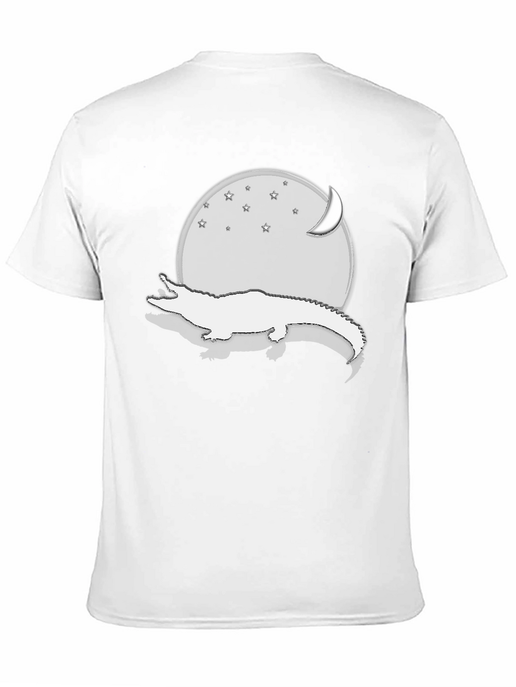 Alligator Moon Stars Black Graphic Tee