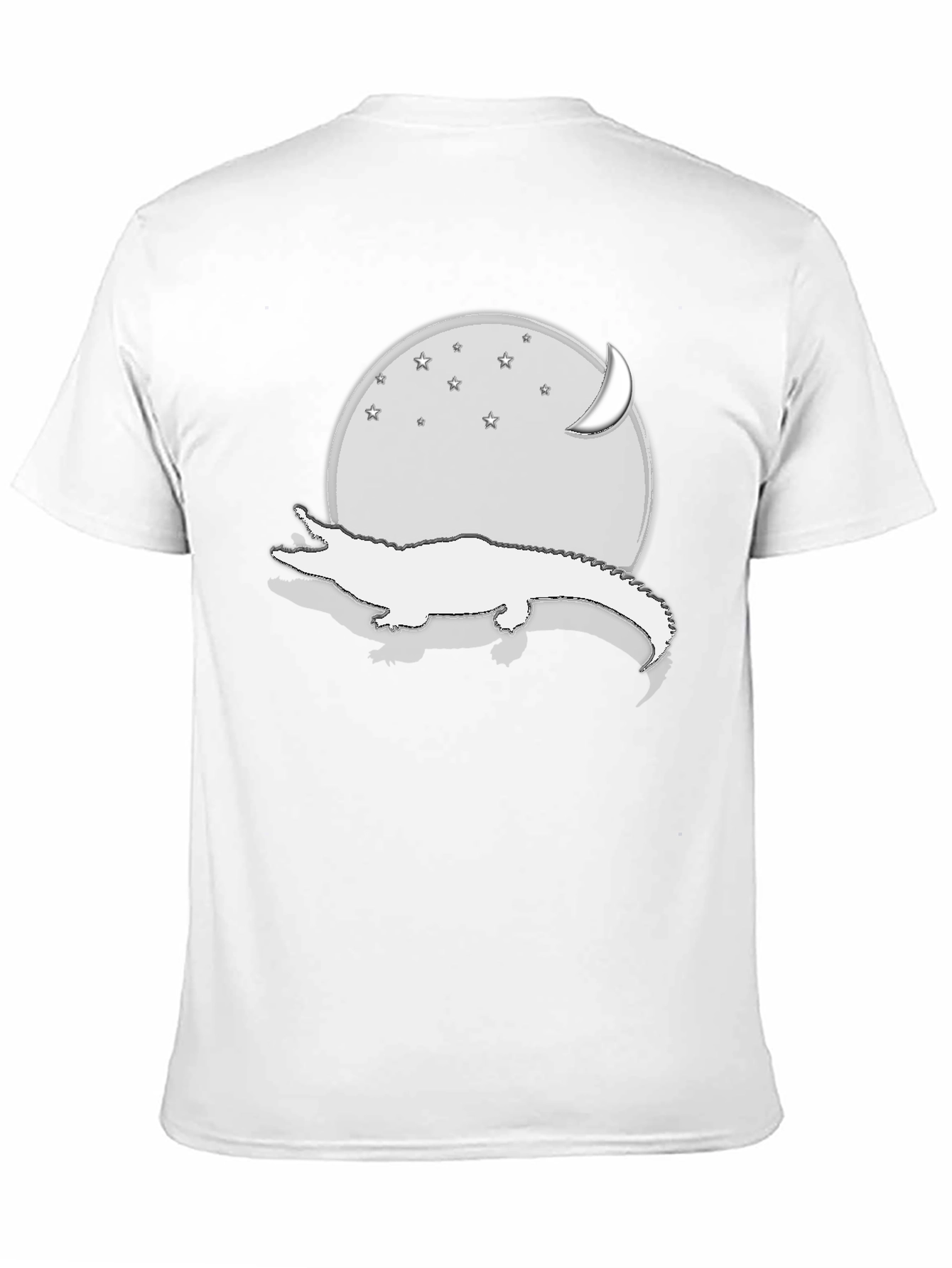 Alligator Moon Stars Black Graphic Tee
