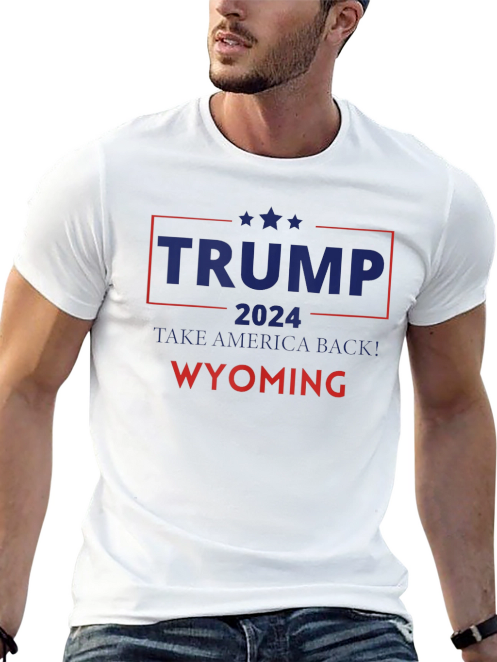 Trump 2024 Take America Back! Wyoming T-Shirt