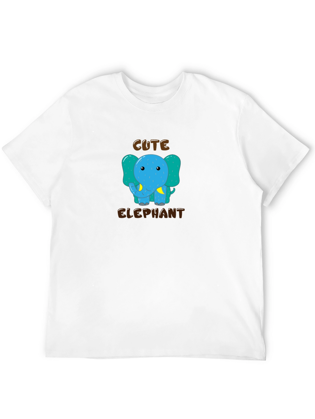 Cute Elephant Graphic Tee - Trendy Unisex T-Shirt