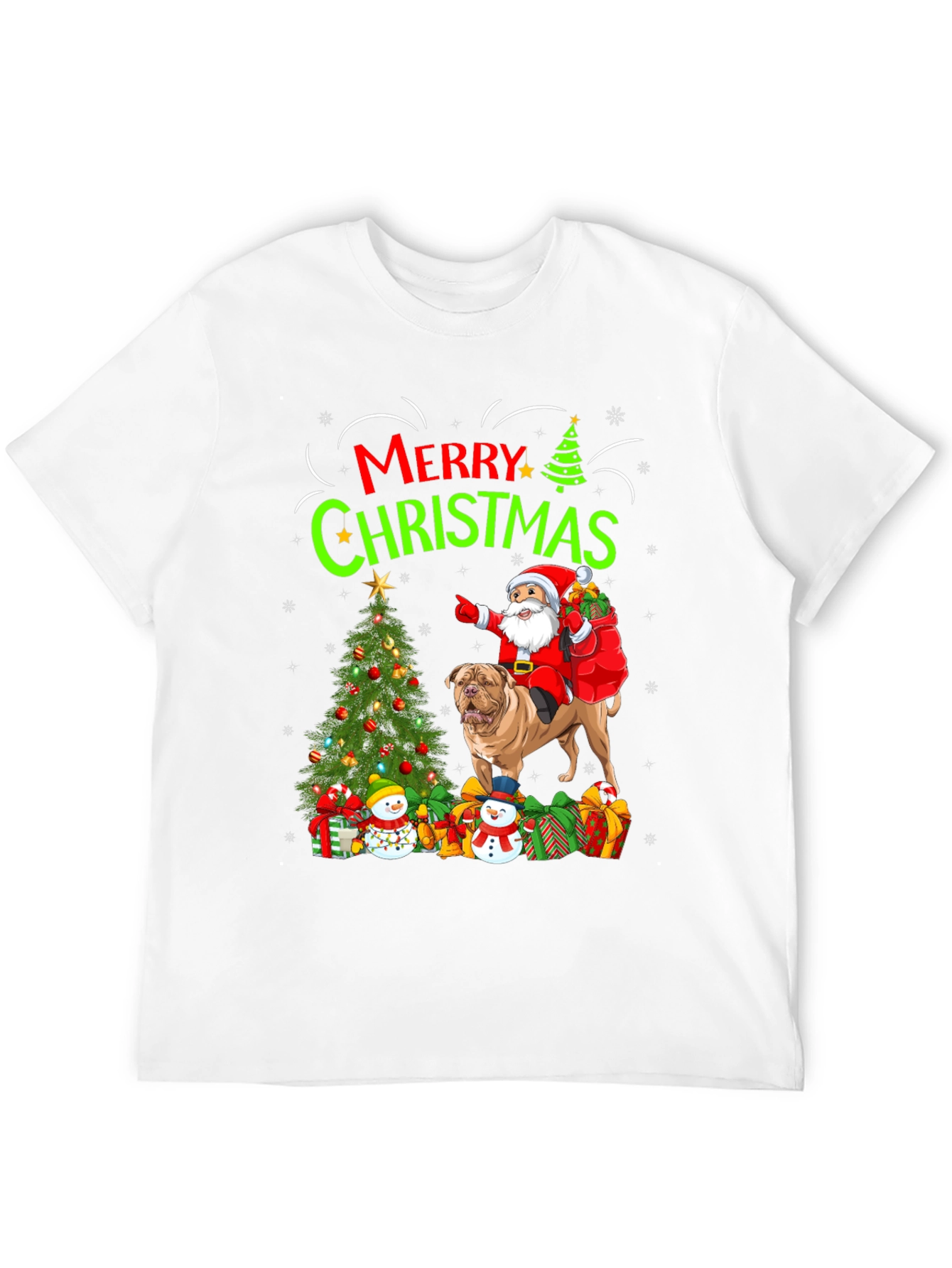 Merry Christmas Dog Santa T-Shirt