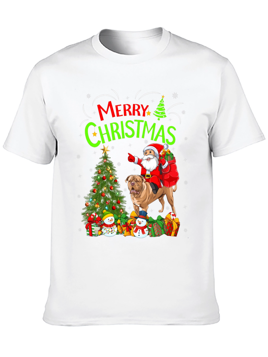 Merry Christmas Dog Santa T-Shirt