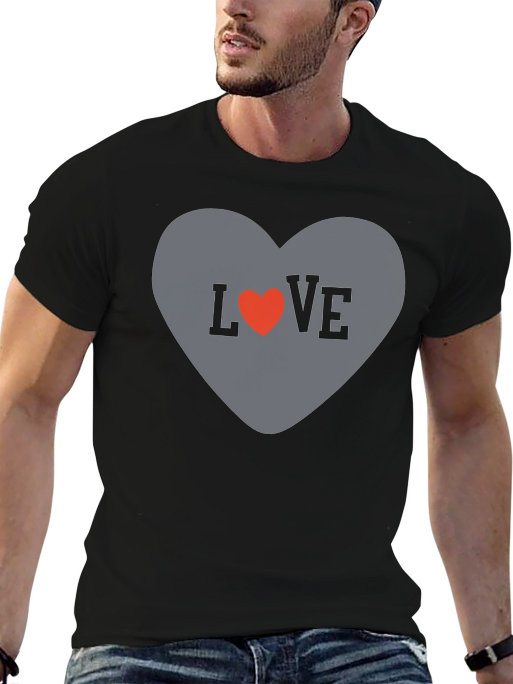 Love Heart Graphic Tee - Stylish Casual T-Shirt