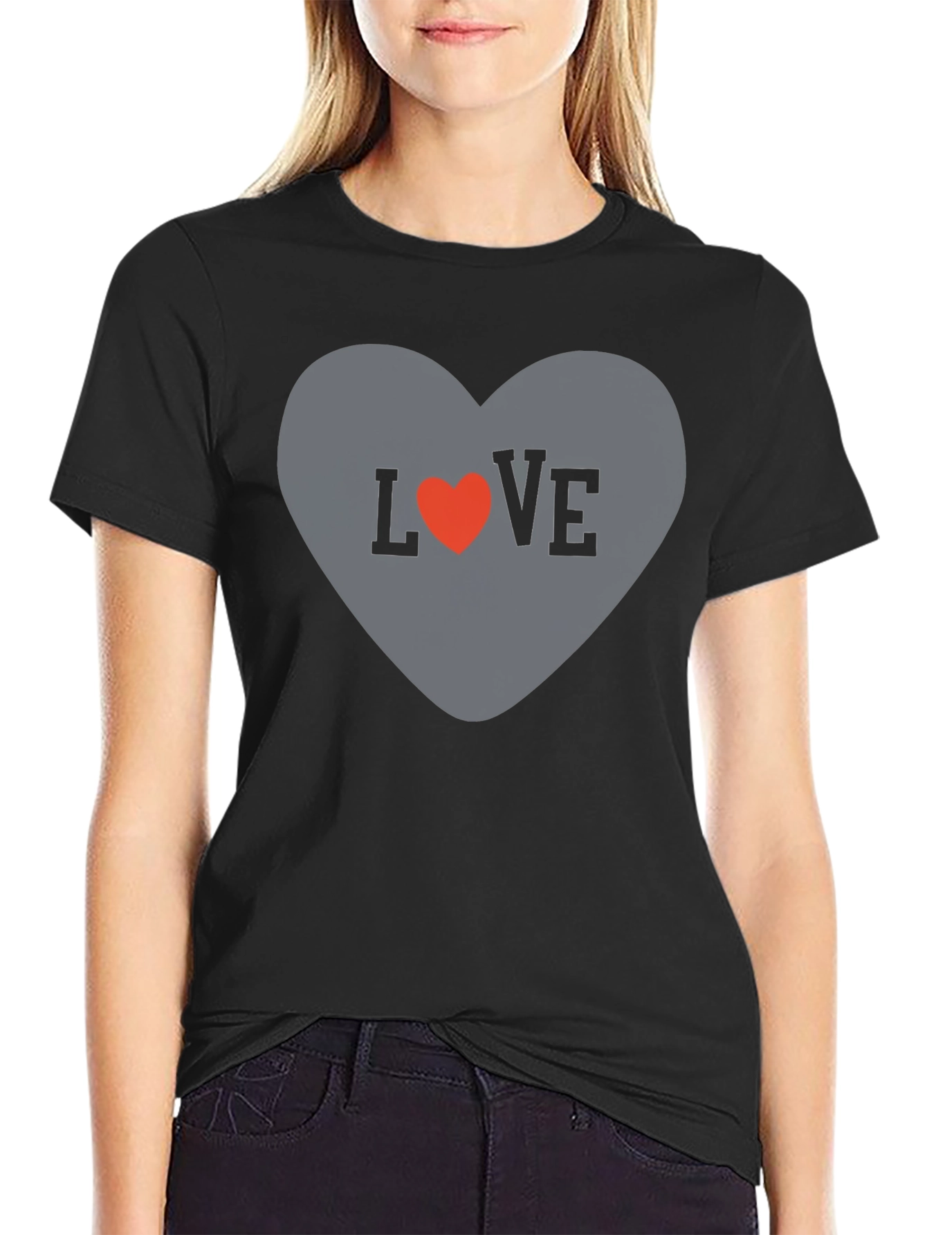 Love Heart Graphic Tee - Stylish Casual T-Shirt