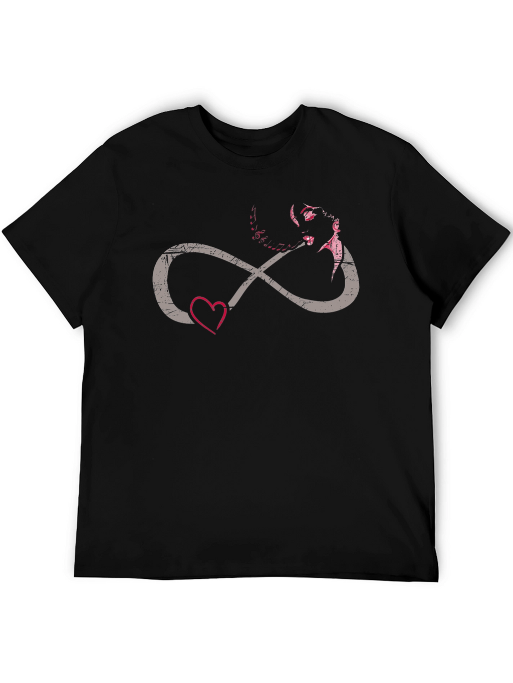 Infinity Love Graphic T-Shirt - Black
