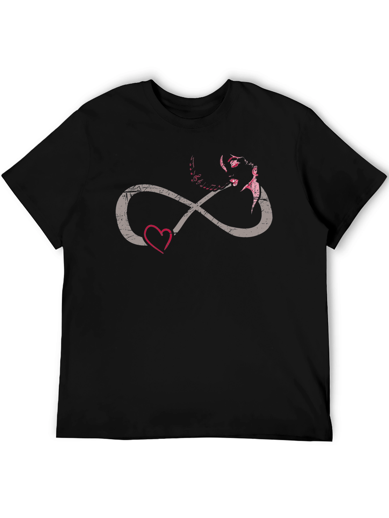 Infinity Love Graphic T-Shirt - Black