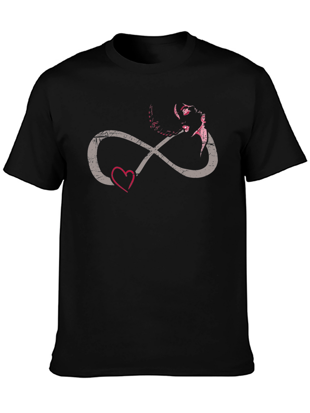 Infinity Love Graphic T-Shirt - Black