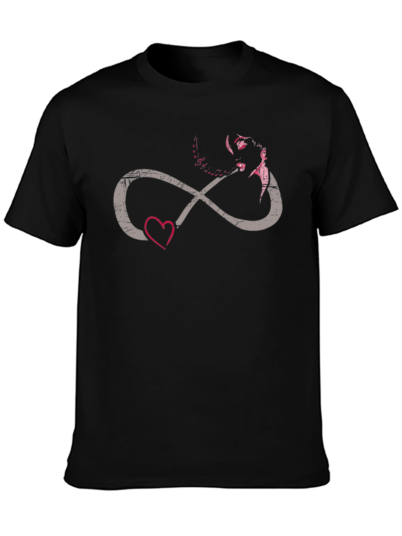 Infinity Love Graphic T-Shirt - Black