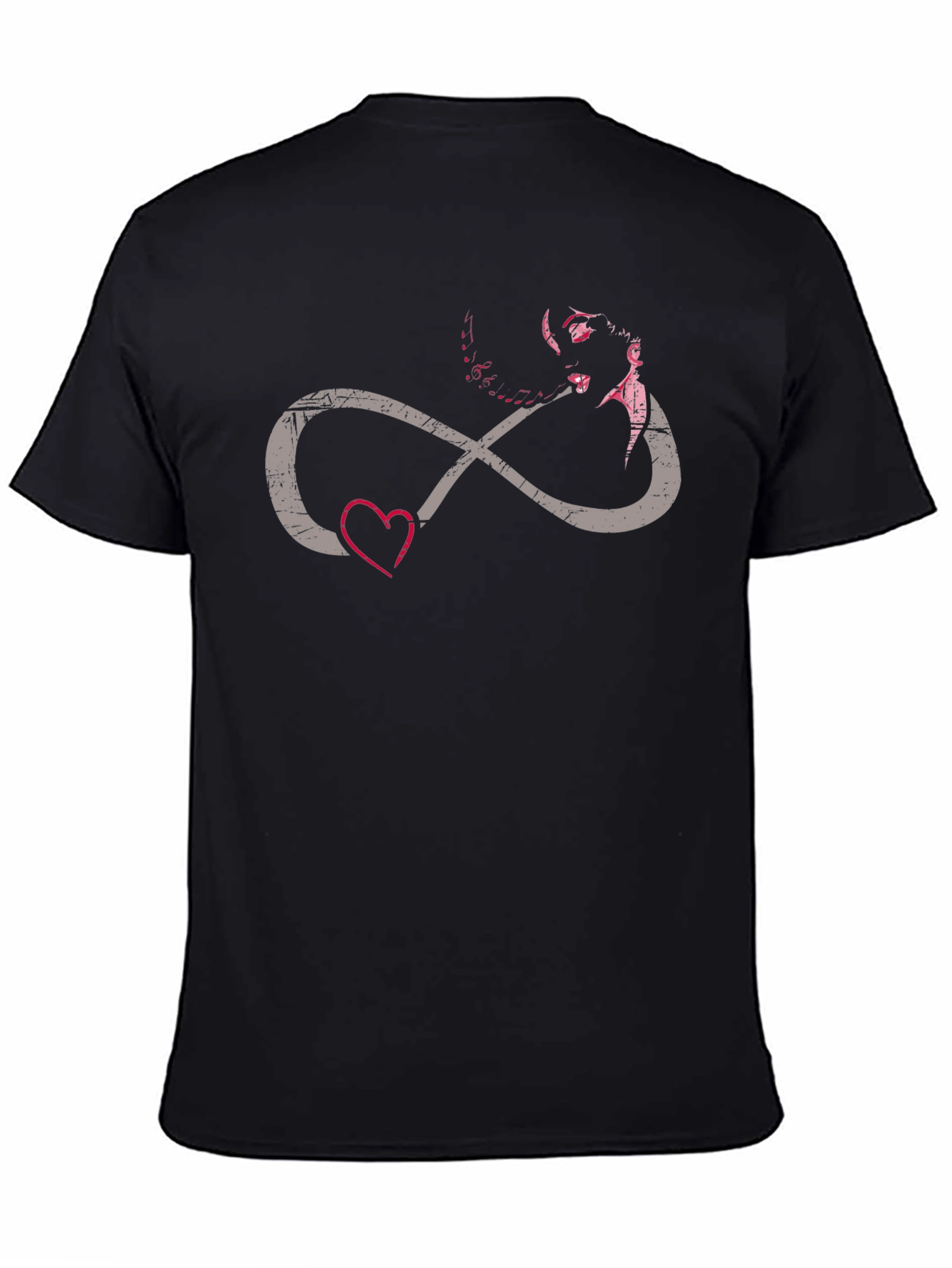 Infinity Love Graphic T-Shirt - Black