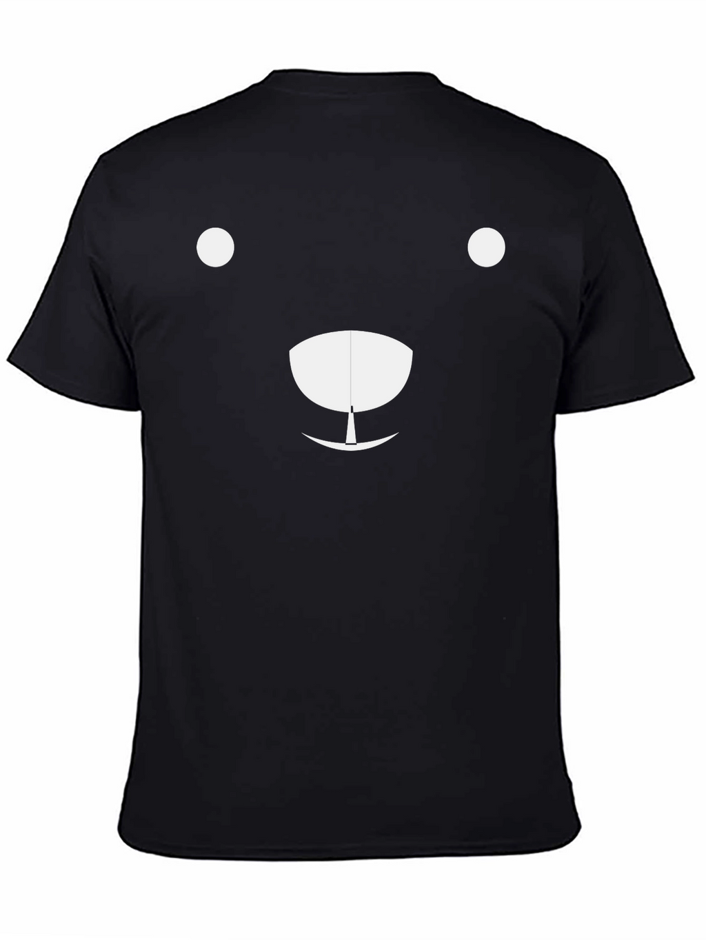 Minimalist Bear Graphic Black T-Shirt
