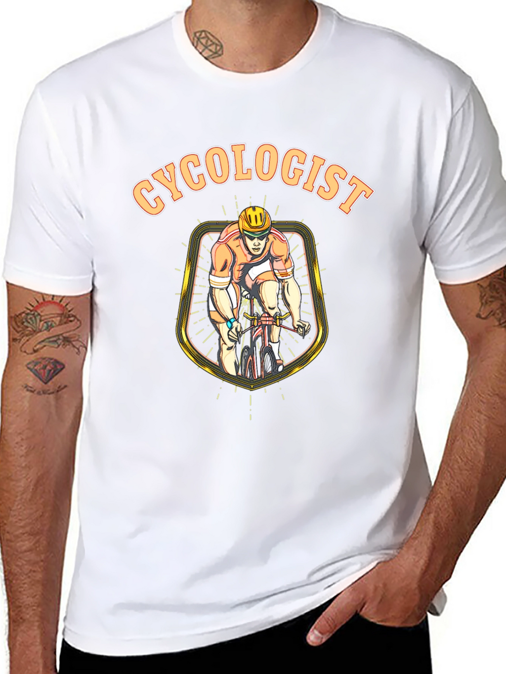 Cyclologist Graphic T-Shirt - Cycling Enthusiast Tee