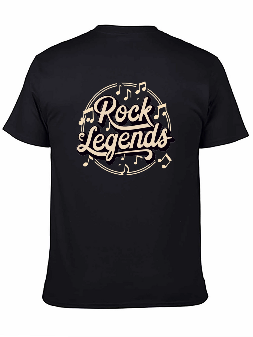 Rock Legends Black Graphic T-Shirt