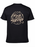 Rock Legends Black Graphic T-Shirt