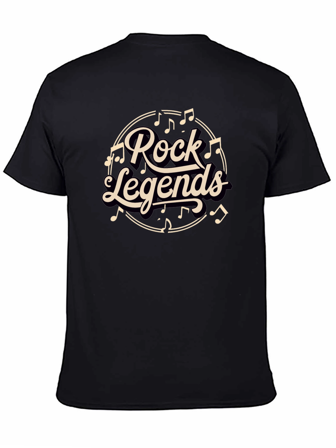 Rock Legends Black Graphic T-Shirt