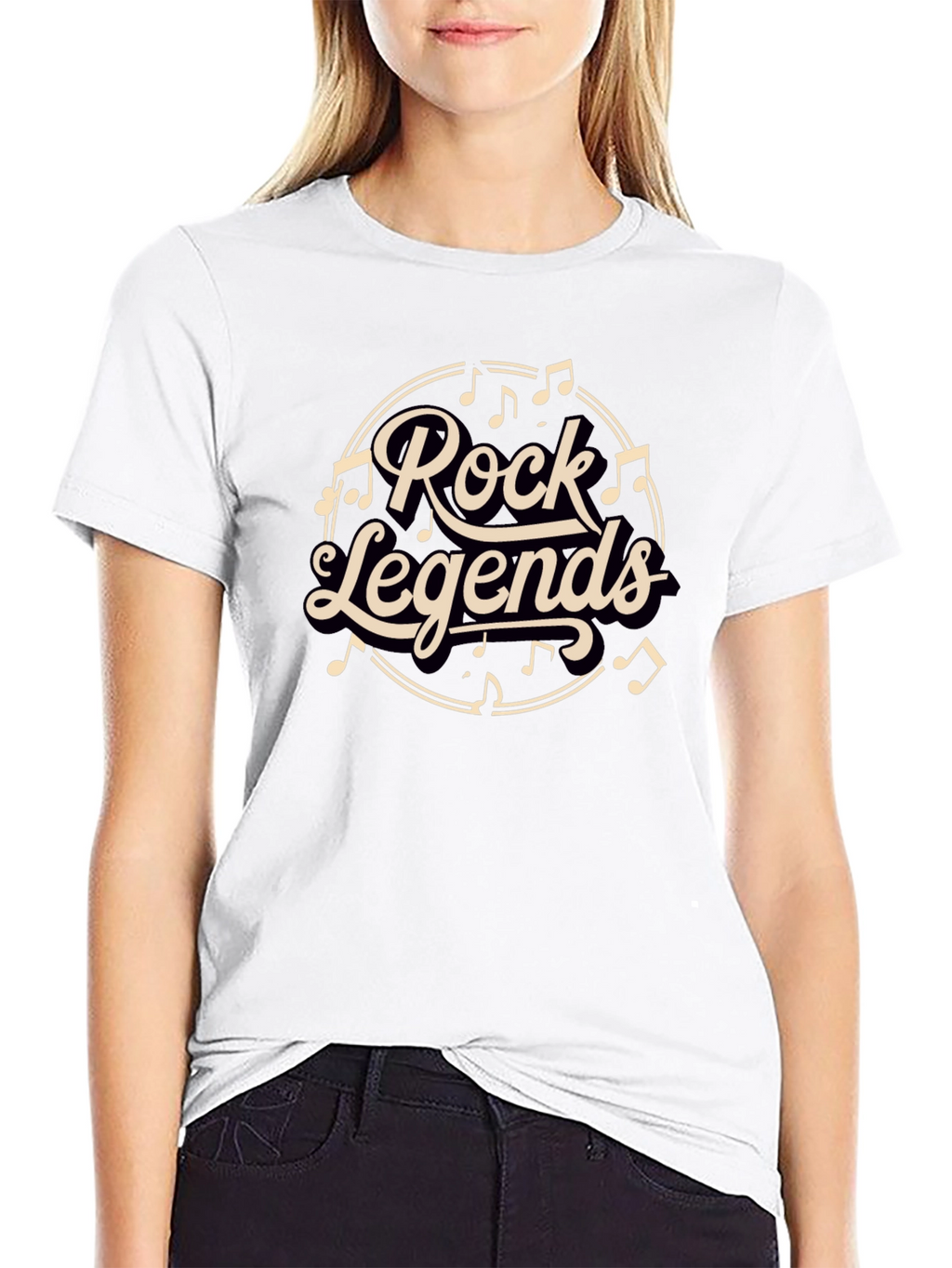 Rock Legends Black Graphic T-Shirt