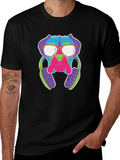 Cool Dog with Headphones Graphic T-Shirt