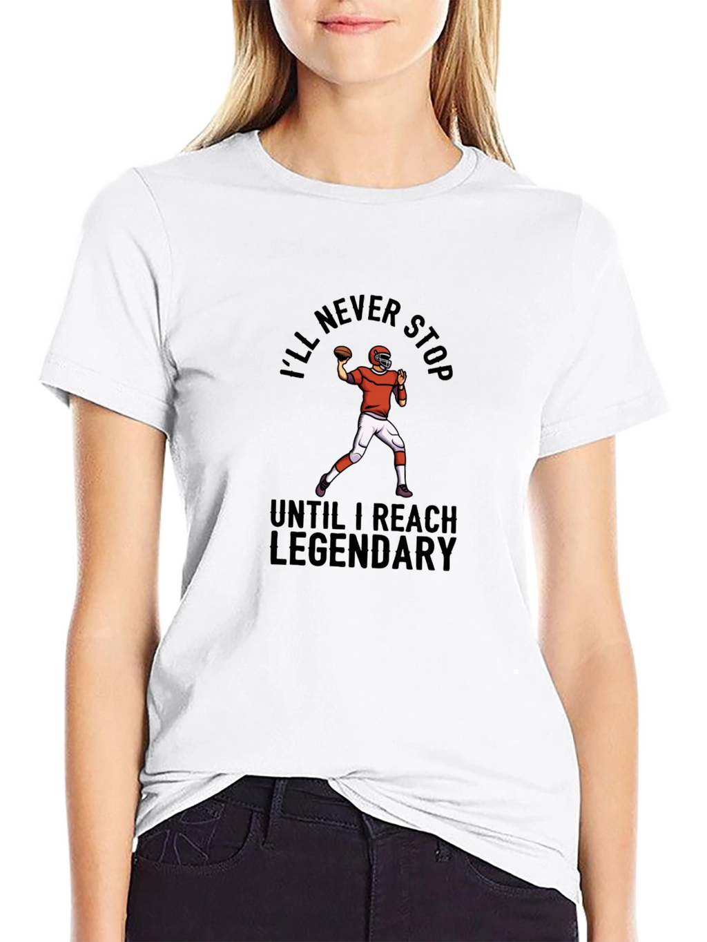 Ill Never Stop Legendary Football T-Shirt
