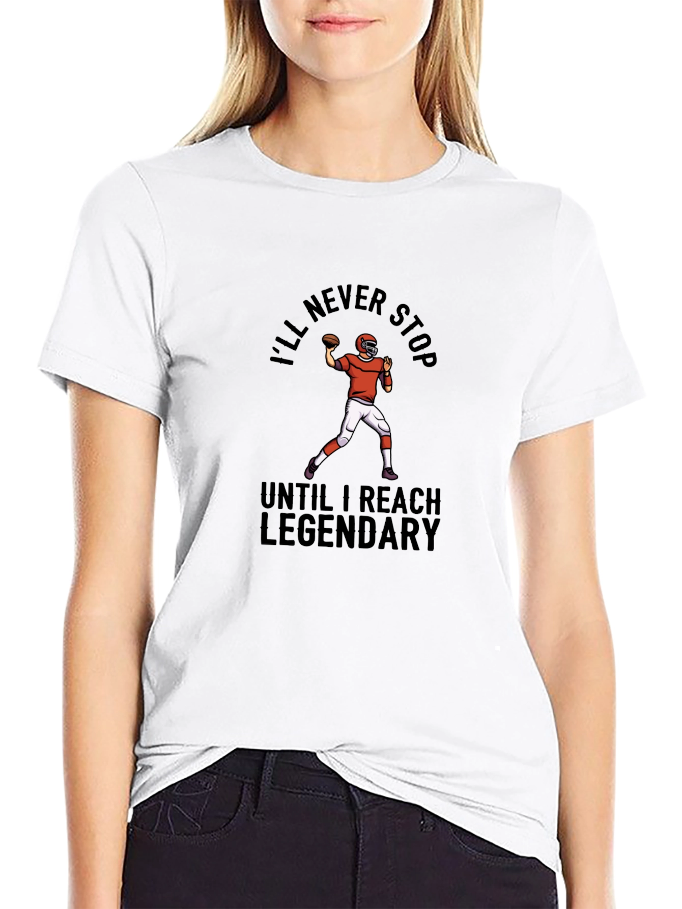 Ill Never Stop Legendary Football T-Shirt