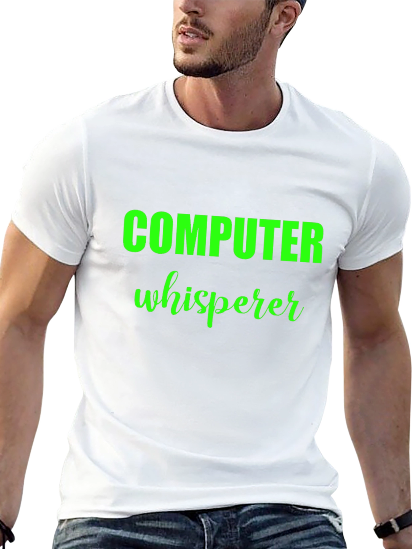 Computer Whisperer Black T-Shirt
