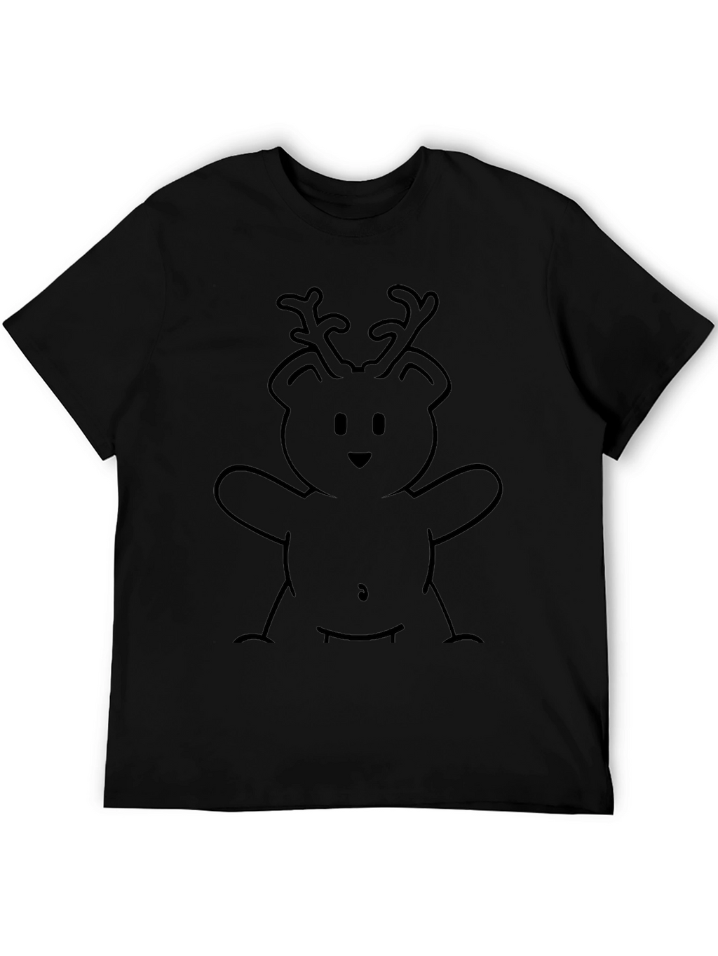 Reindeer Bear Graphic Tee - Stylish Comfort