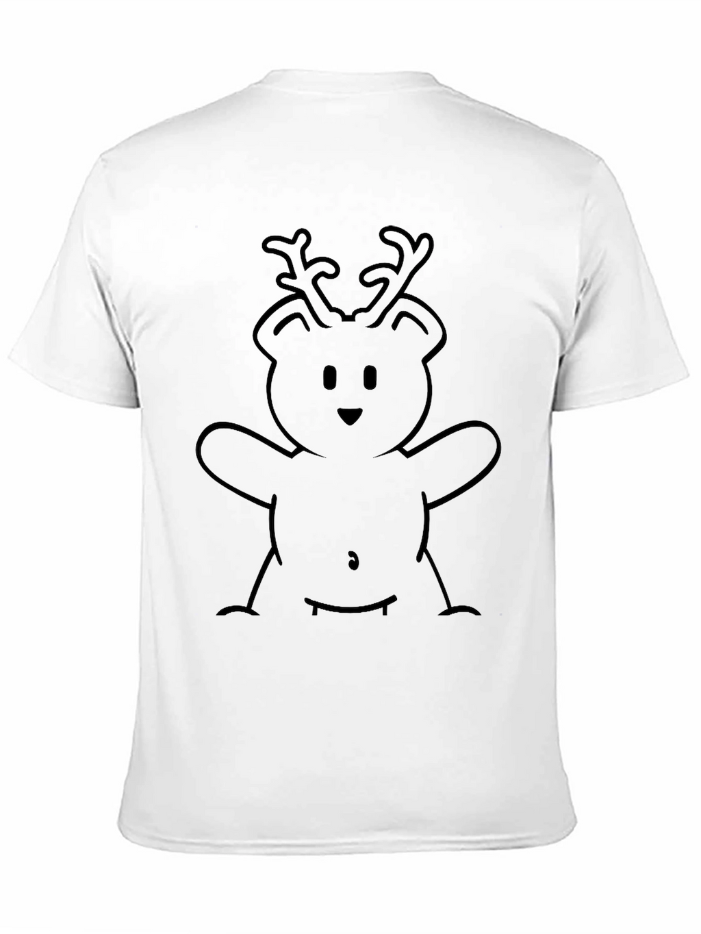 Reindeer Bear Graphic Tee - Stylish Comfort