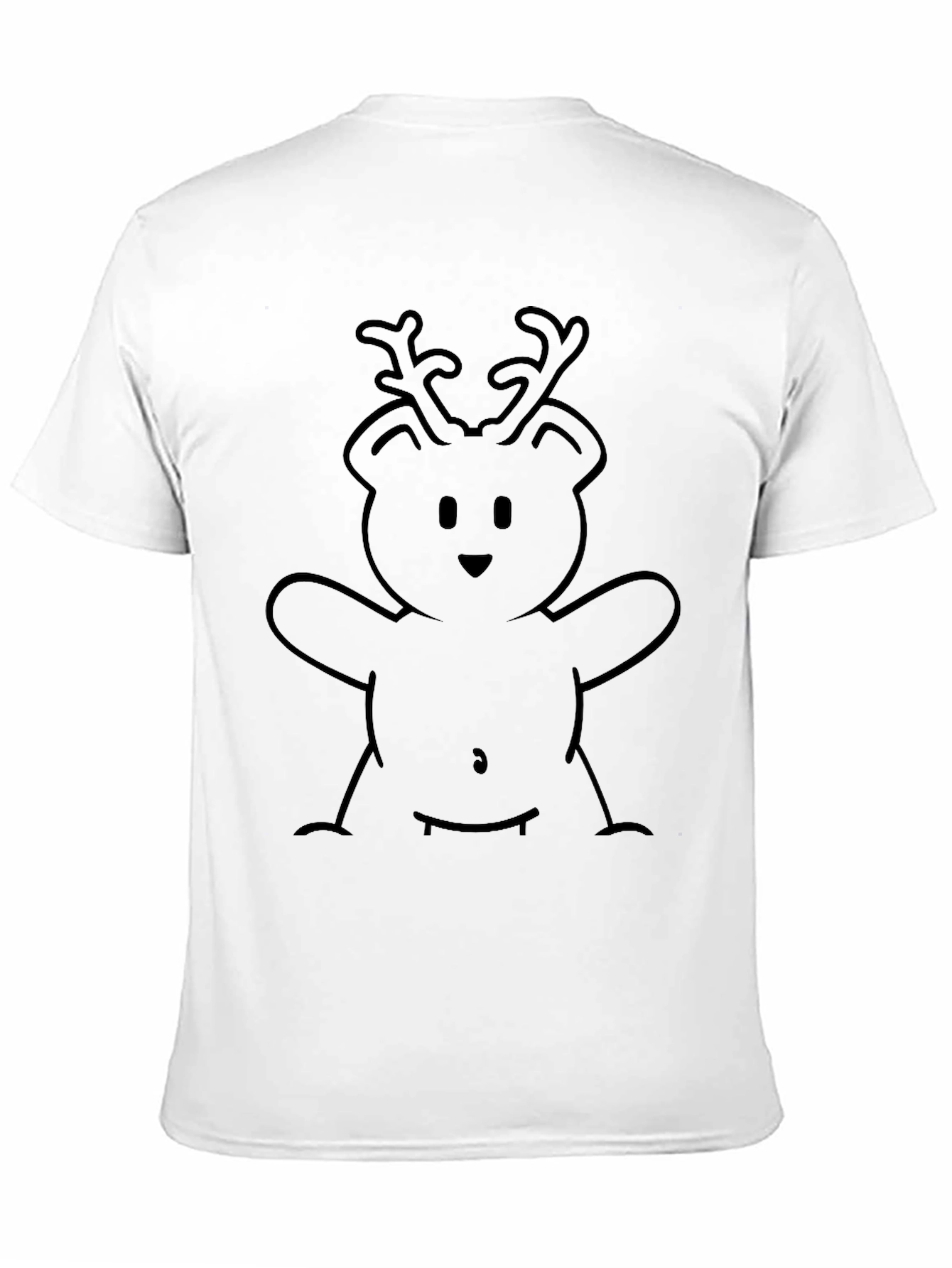 Reindeer Bear Graphic Tee - Stylish Comfort