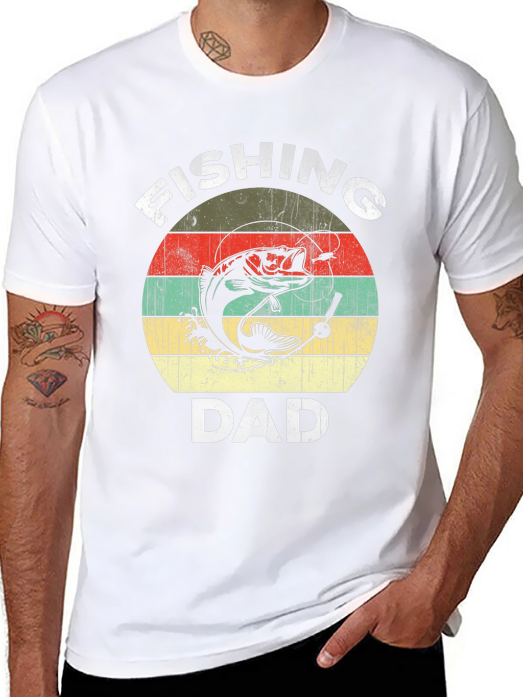 Fishing Dad Graphic Tee - Perfect Fathers Day Gift