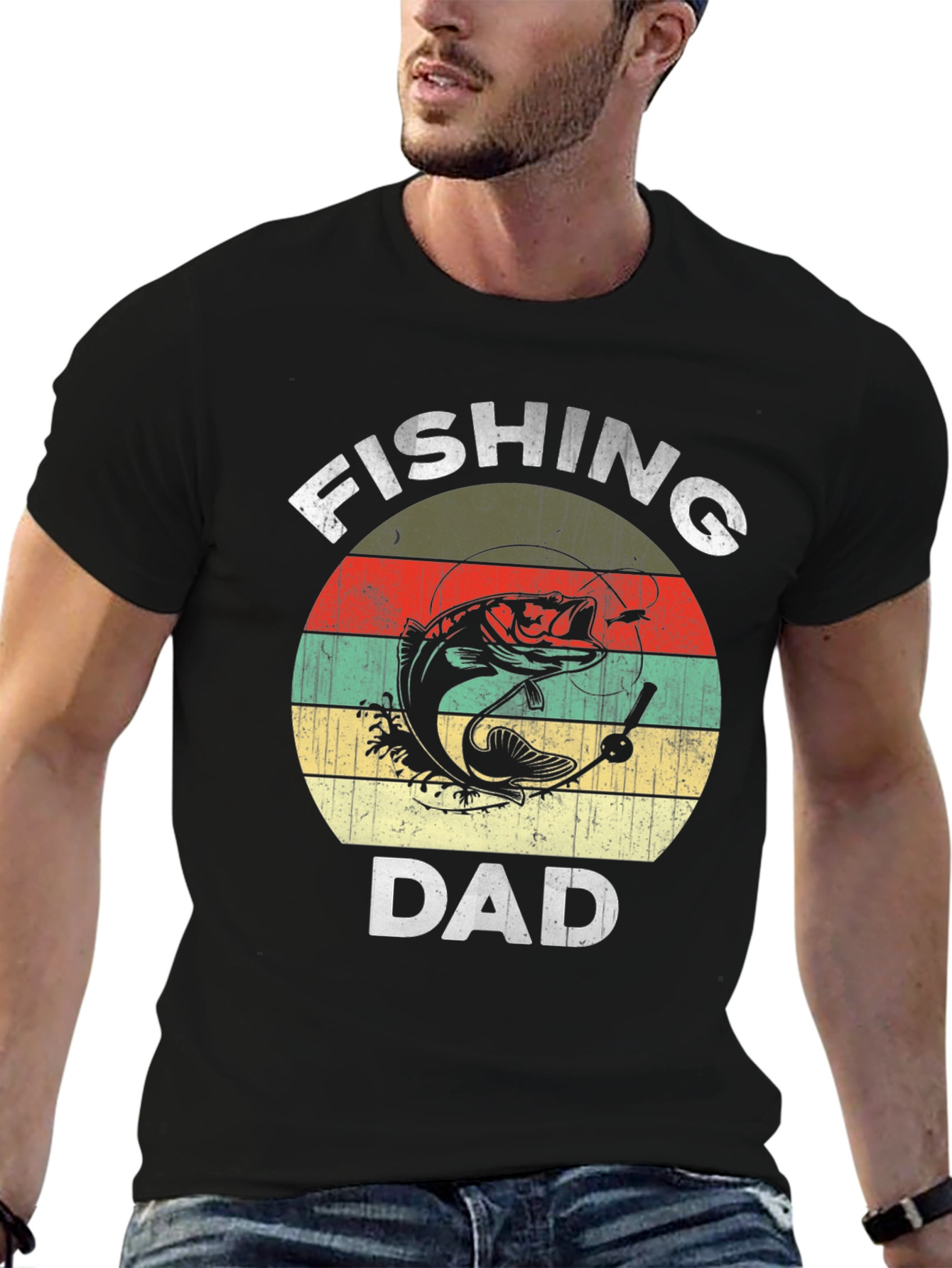 Fishing Dad Graphic Tee - Perfect Fathers Day Gift