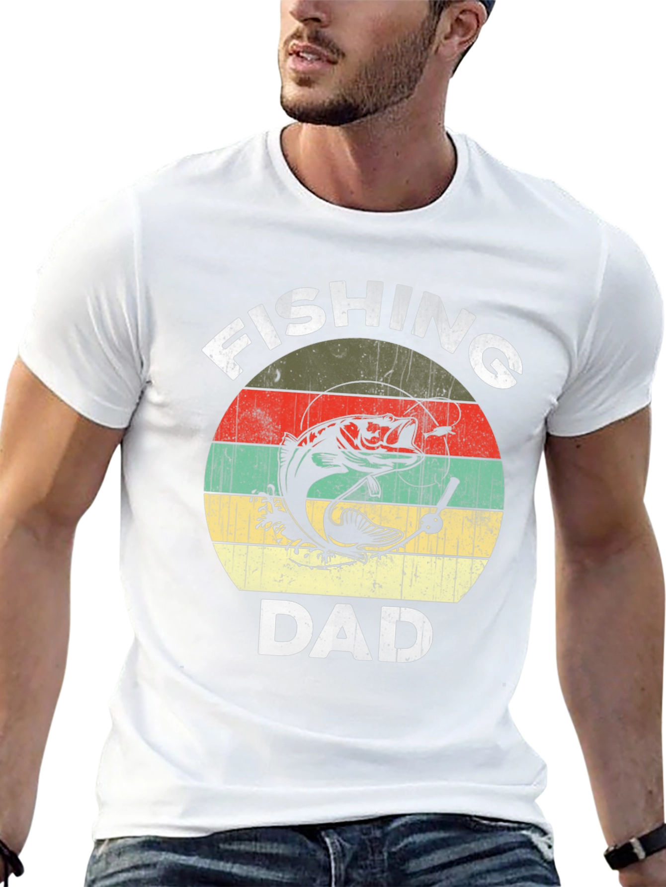 Fishing Dad Graphic Tee - Perfect Fathers Day Gift