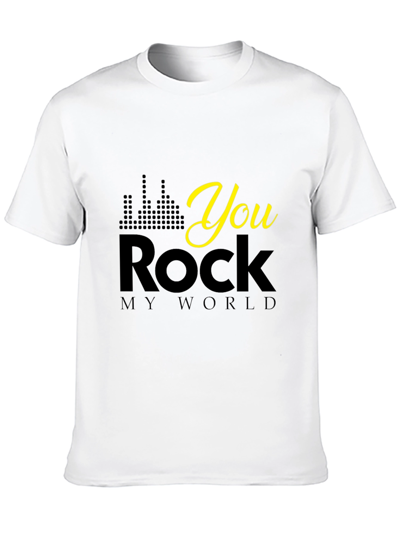 You Rock My World Black Graphic Tee