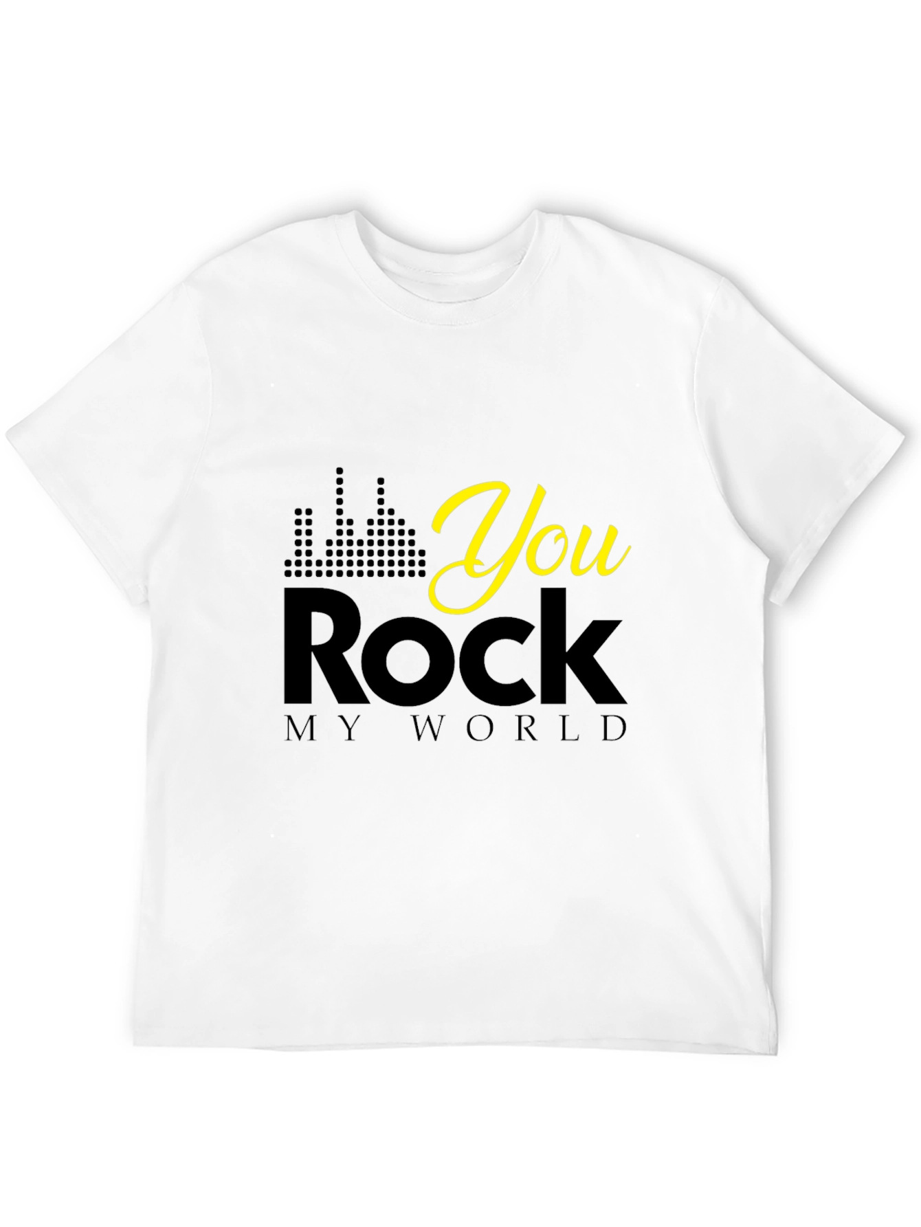 You Rock My World Black Graphic Tee