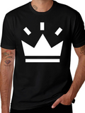 Crown Graphic Tee - Modern Minimalist Design