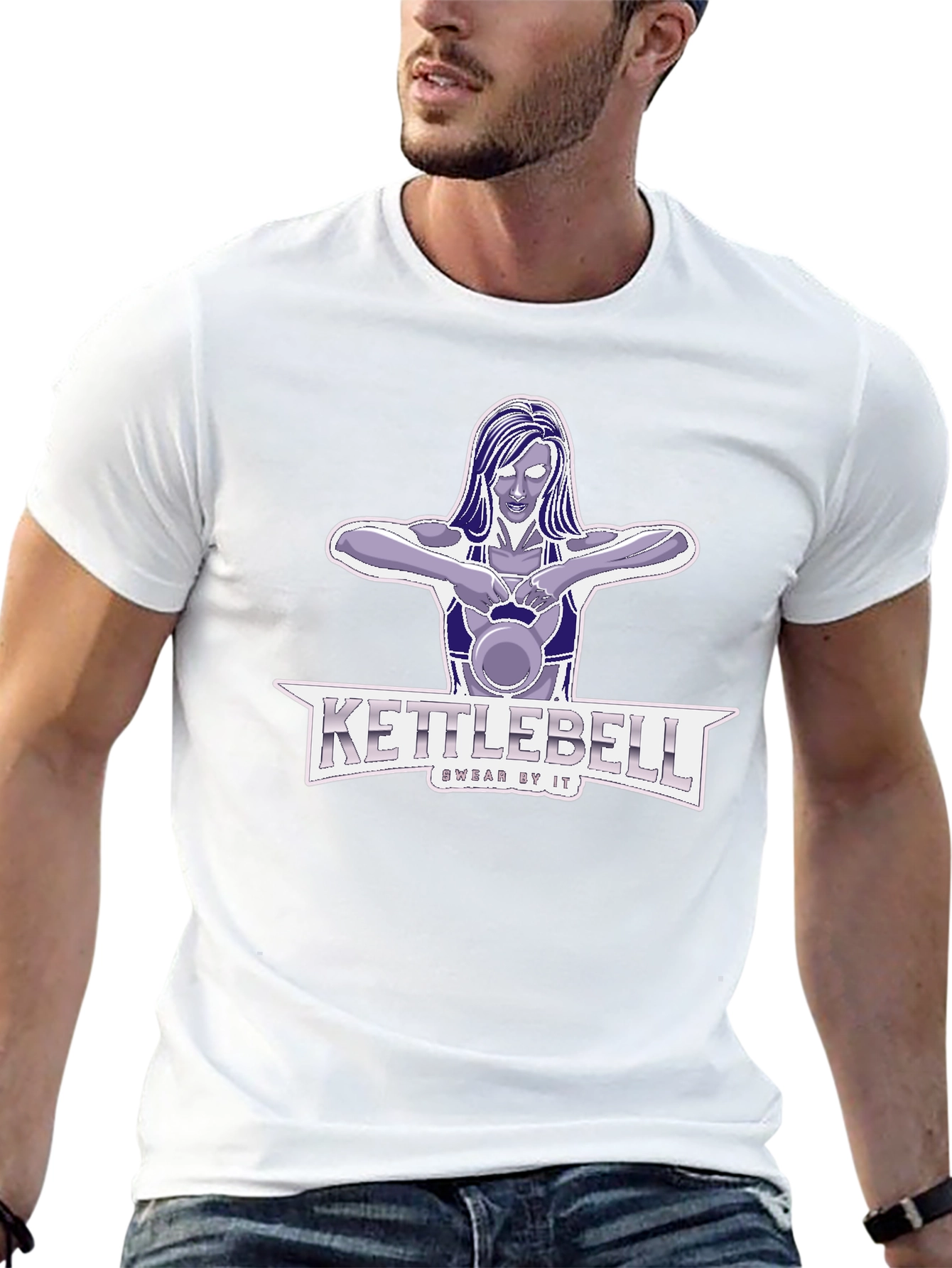 Kettlebell Workout Graphic T-Shirt