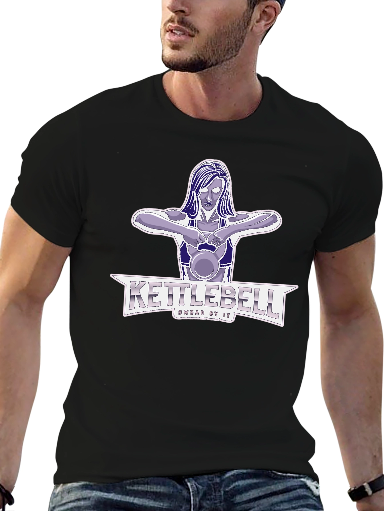 Kettlebell Workout Graphic T-Shirt