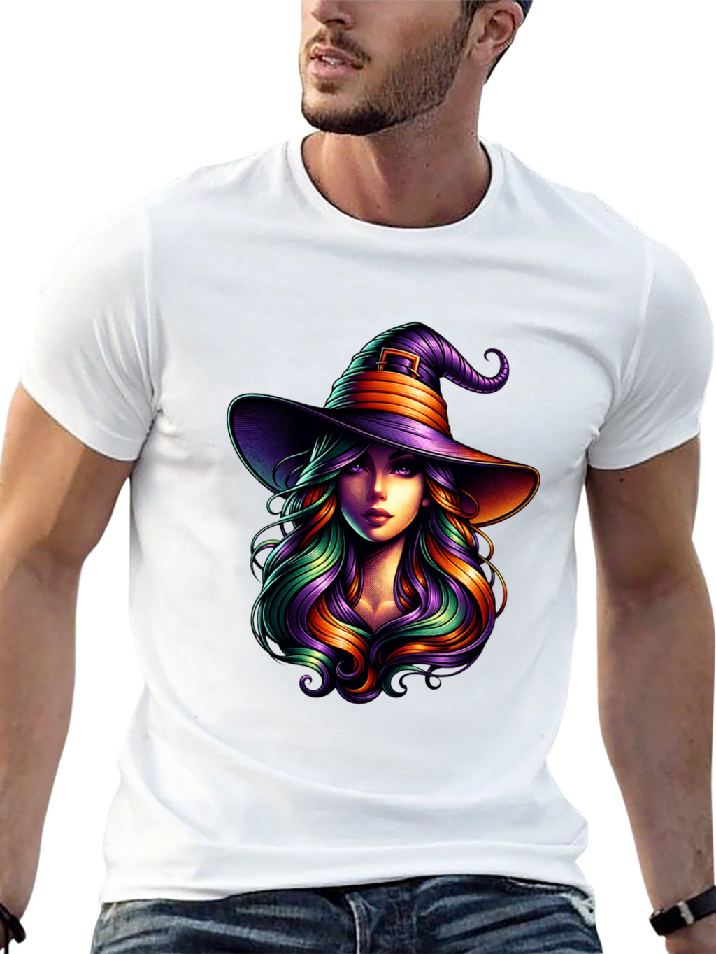 Witch T-Shirt: Halloween Graphic Tee for Men