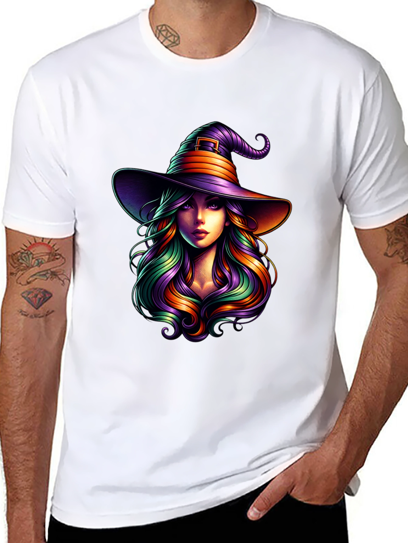 Witch T-Shirt: Halloween Graphic Tee for Men