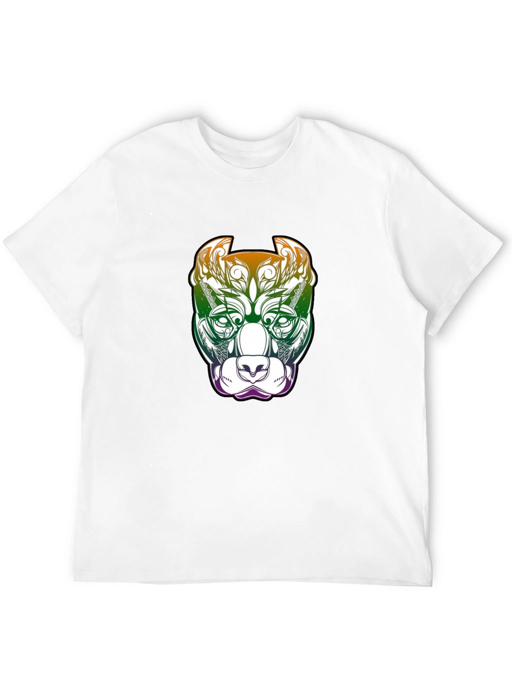 Pitbull Dog Graphic T-Shirt - Black