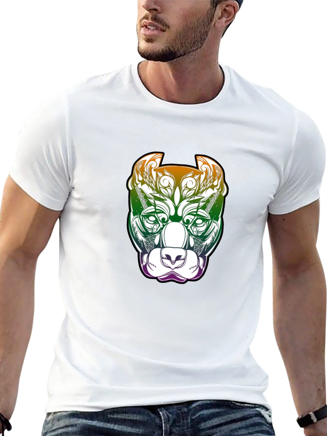 Pitbull Dog Graphic T-Shirt - Black