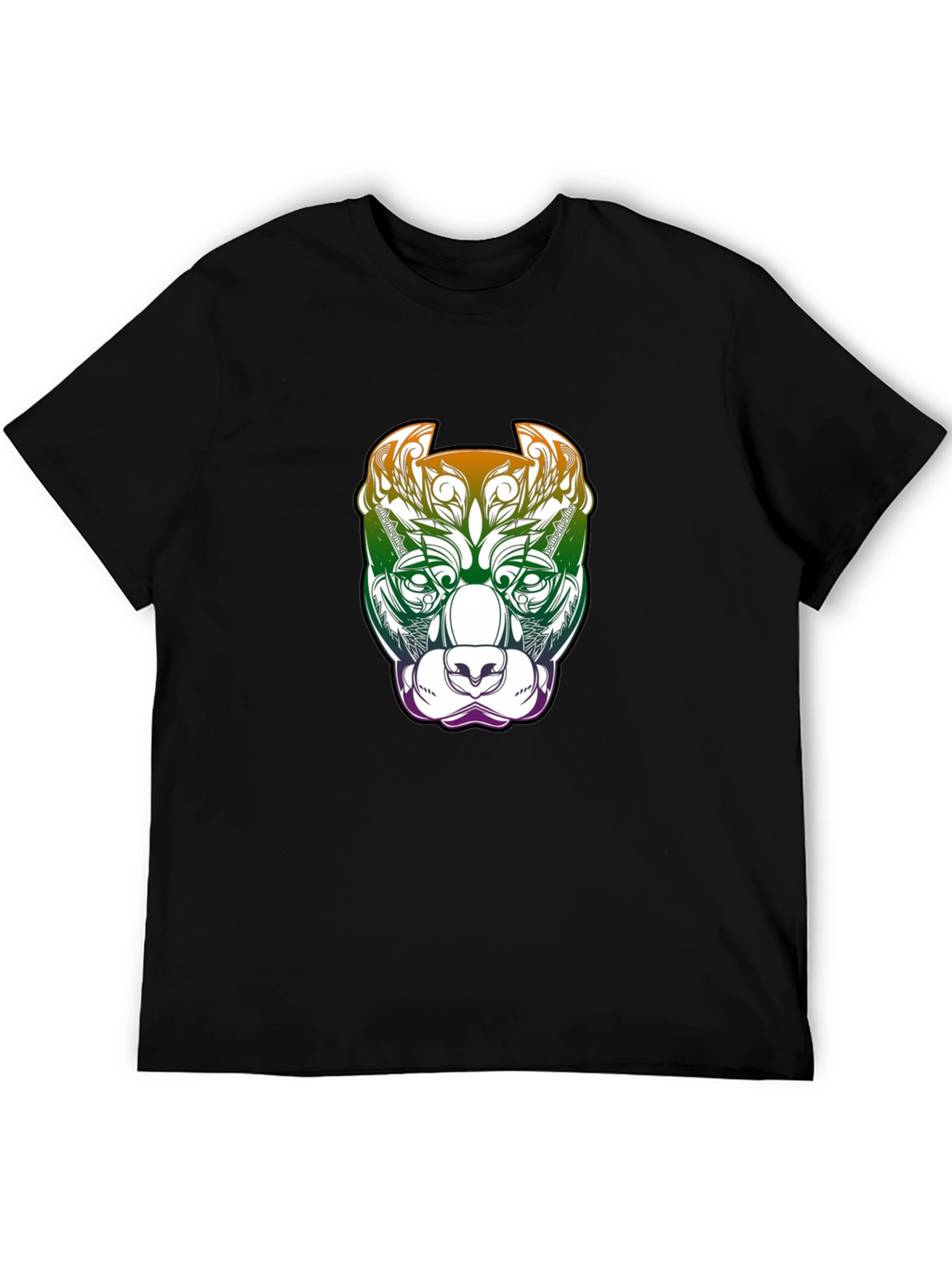 Pitbull Dog Graphic T-Shirt - Black