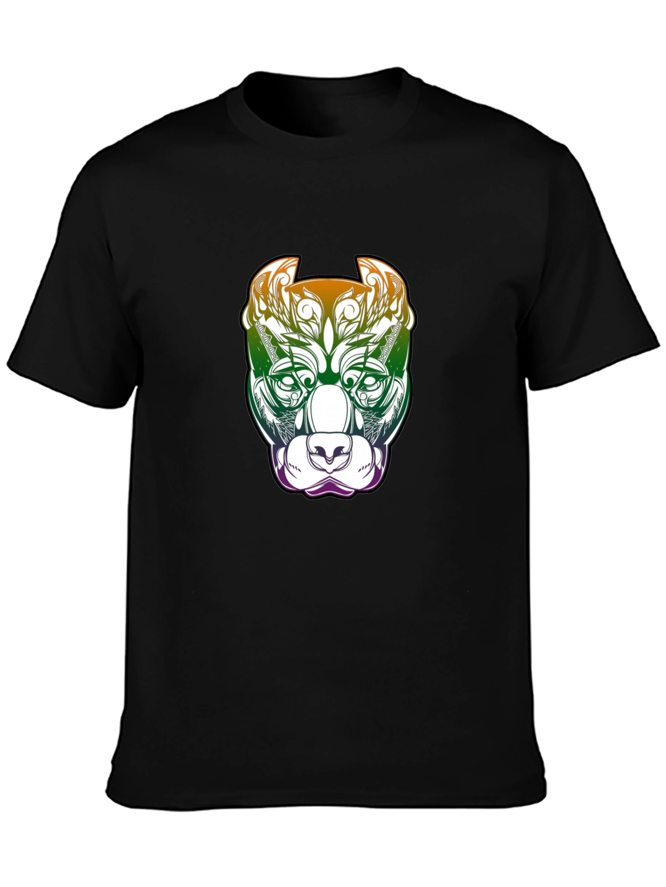 Pitbull Dog Graphic T-Shirt - Black