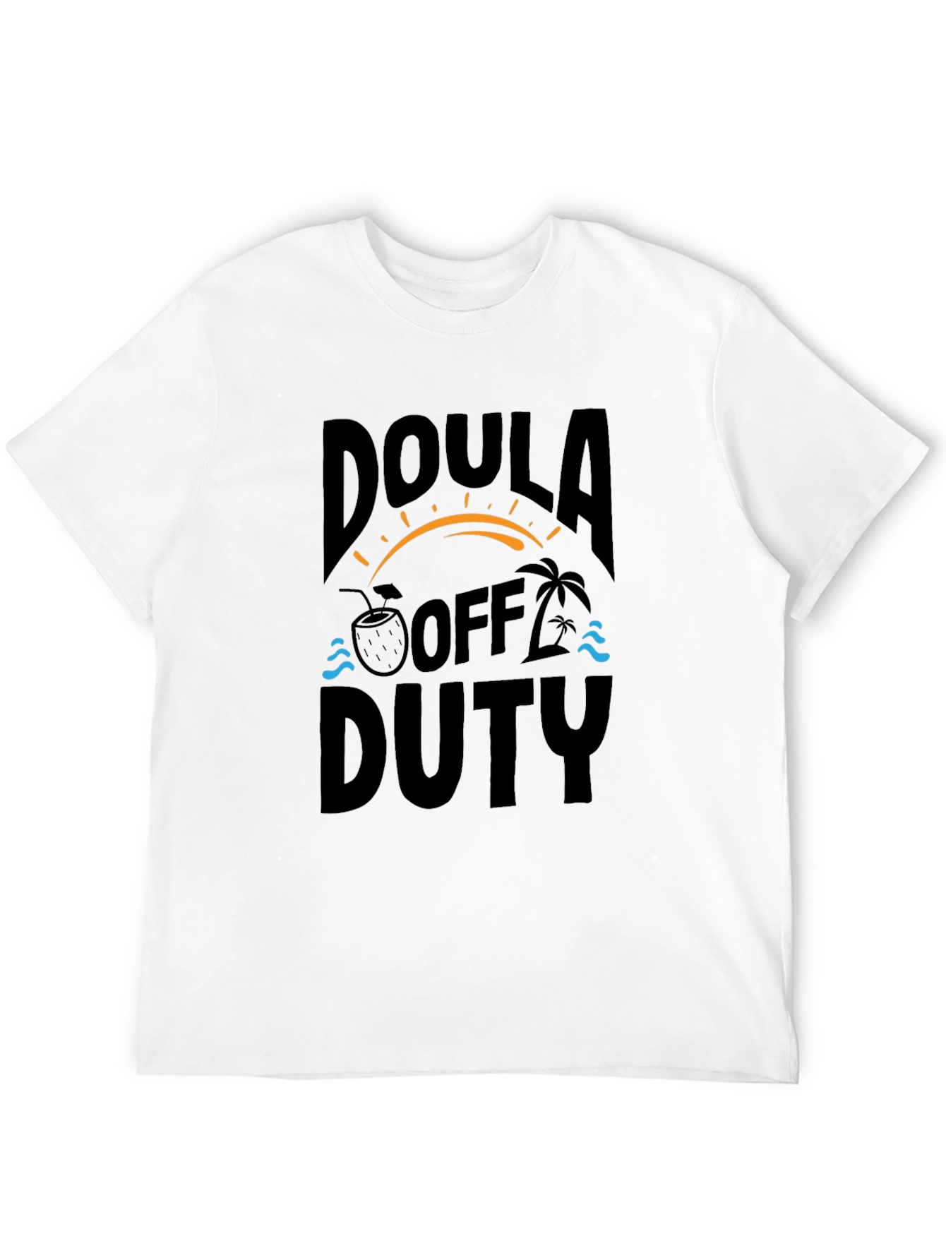Doula Off Duty Black Graphic T-Shirt