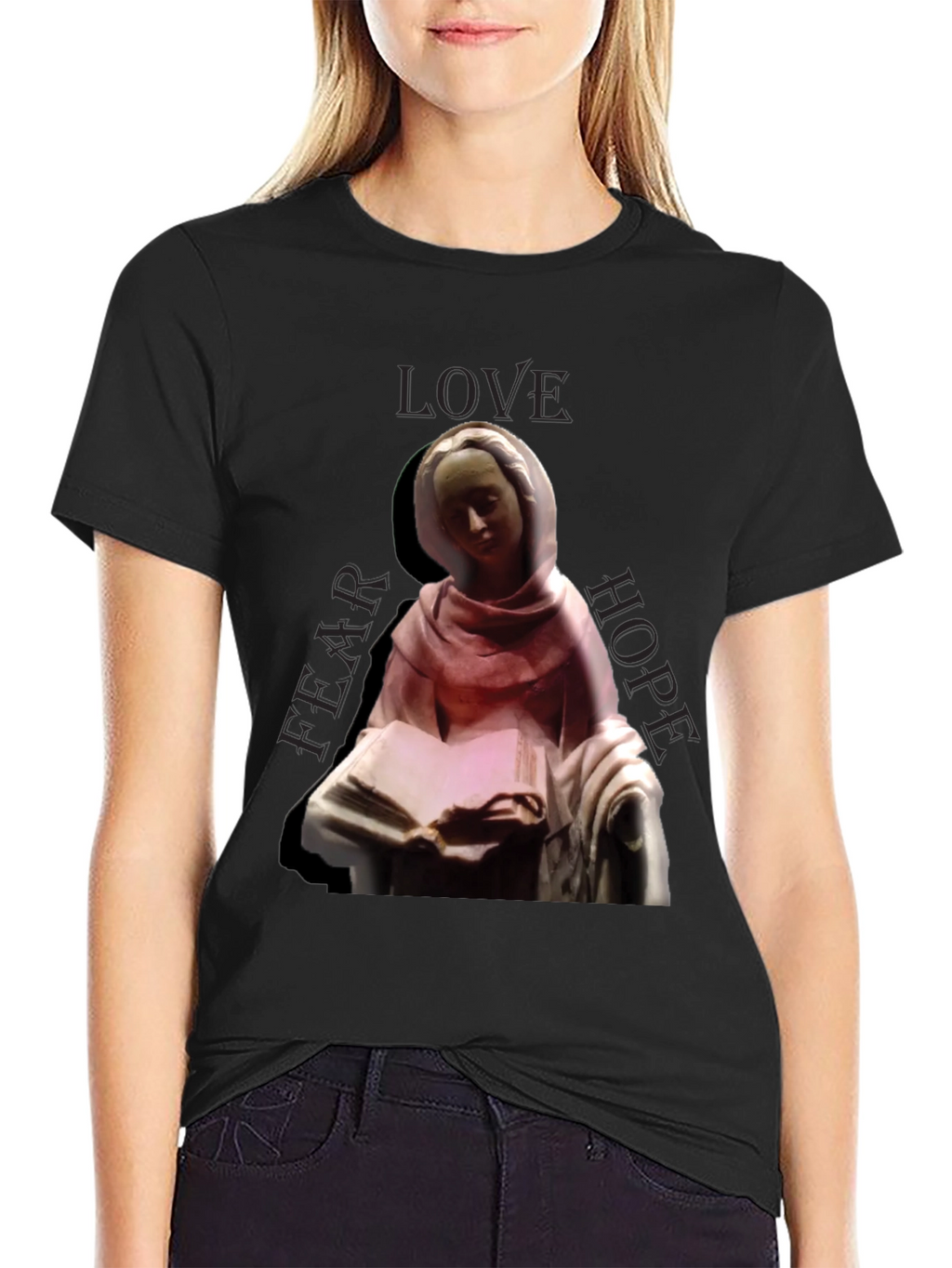 Madonna Love Hope Fear Graphic T-Shirt