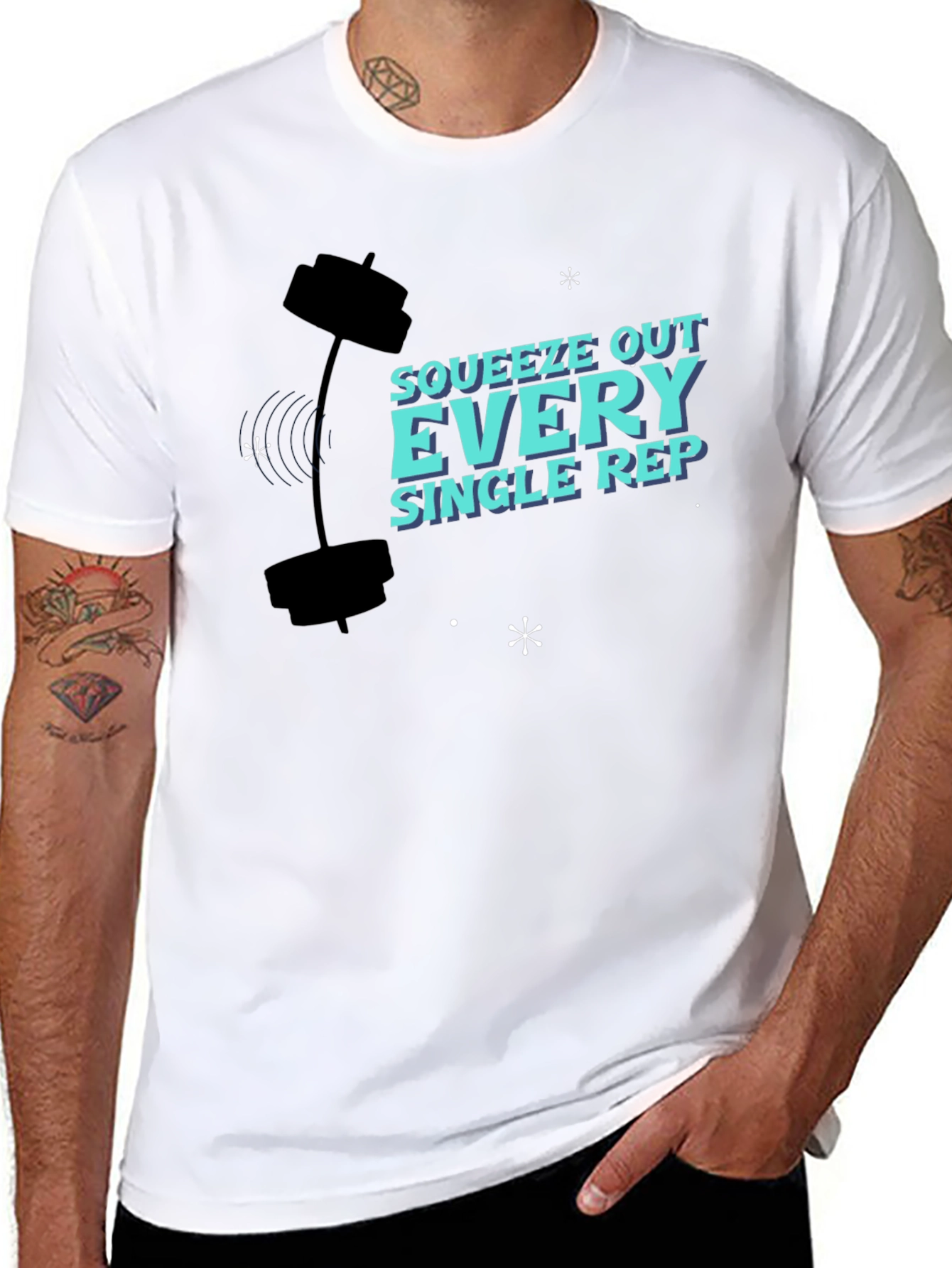Squeeze Out Every Rep T-Shirt Gym Workout Apparel