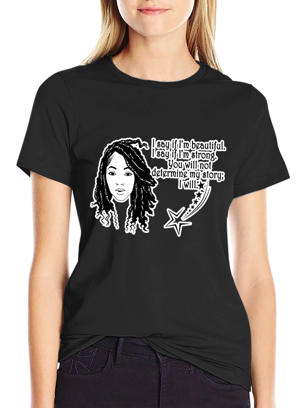 Empowered Woman Black T-Shirt