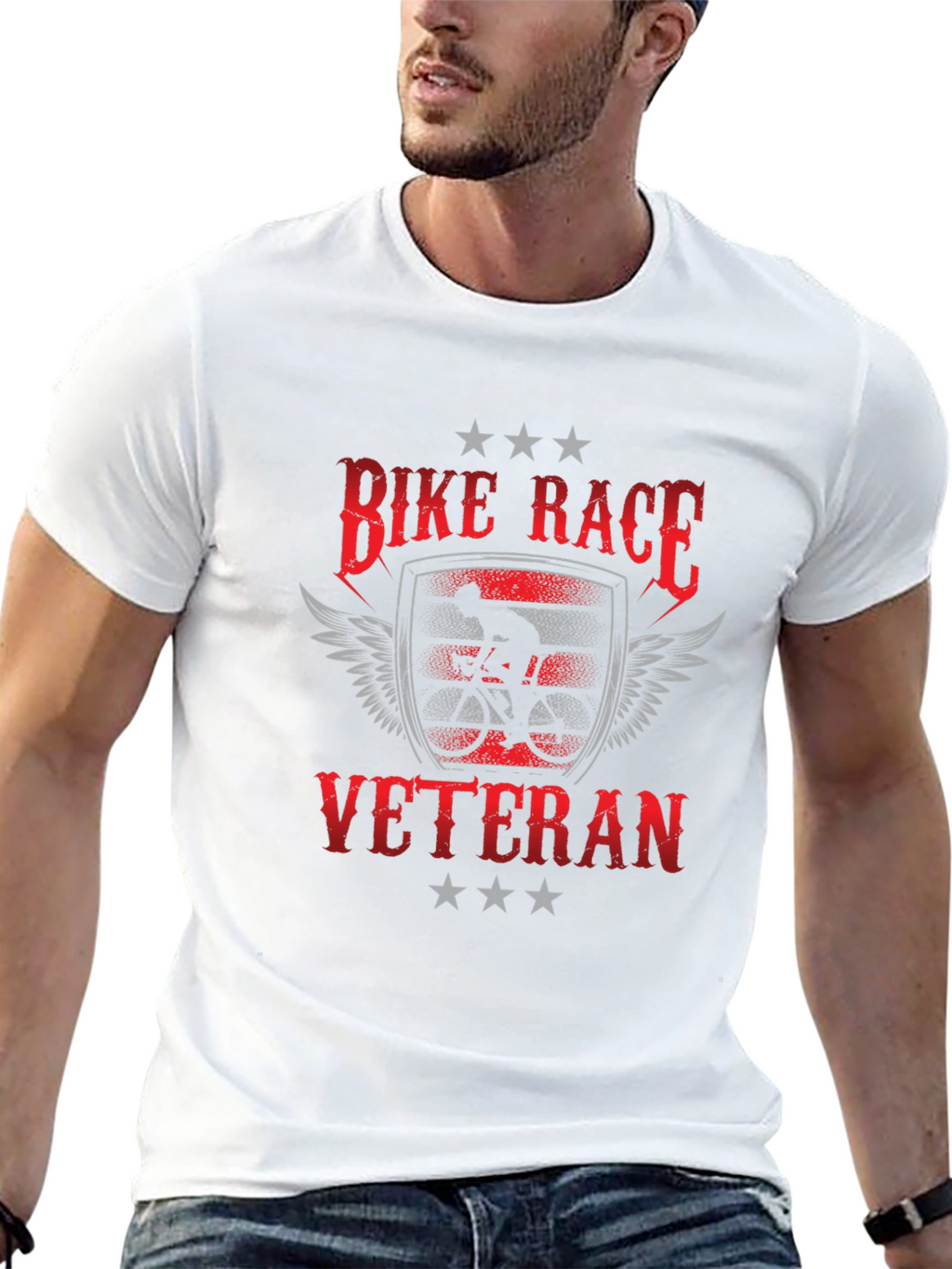 Bike Race Veteran Graphic T-Shirt