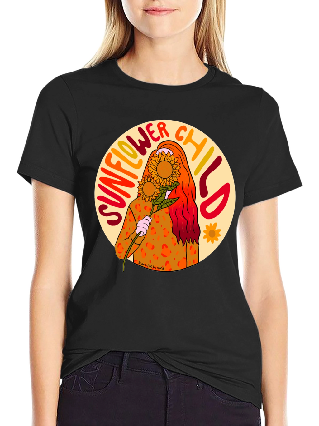 Sunflower Child Graphic T-Shirt